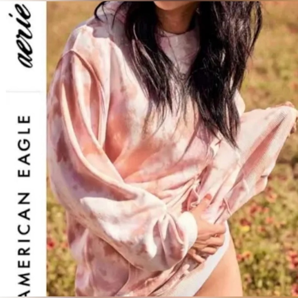 NWOT Aerie The Sweat Everyday Tie Dye Oversized Hoodie